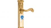 KHÓA CỬA CHÍNH MẠ 24K