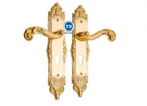 KHÓA CỬA CHÍNH MẠ 24K