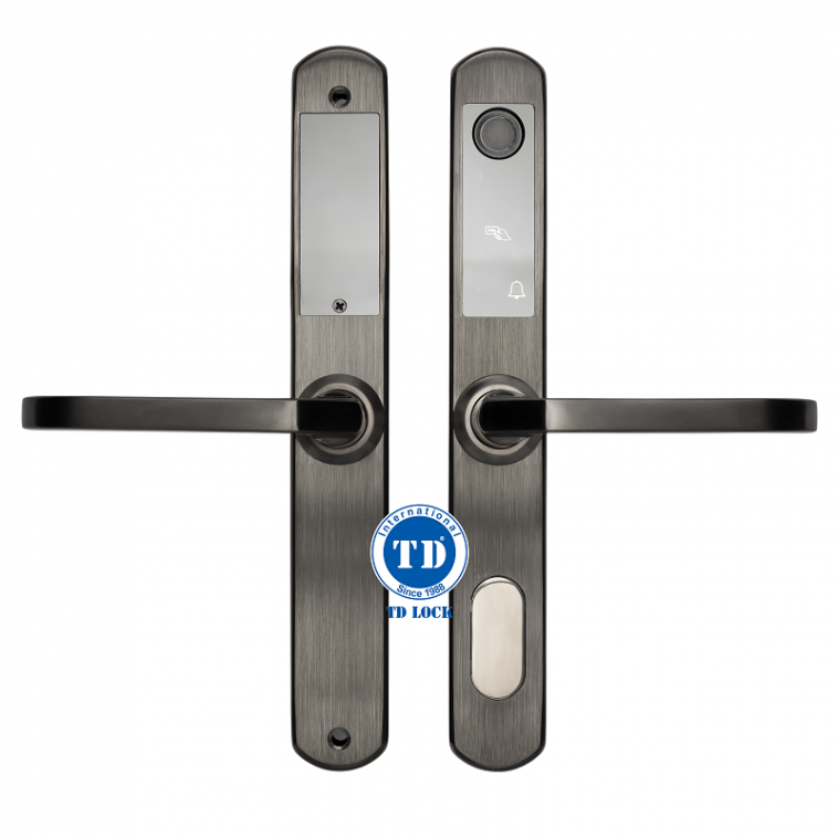 KHÓA ĐIỆN TỬ MÀU INOX XÁM ĐEN